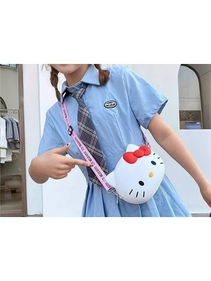 Çocuk Silikon Omuz Çantası Hello Kitty Figürlü (19CM*16CM) AD22097