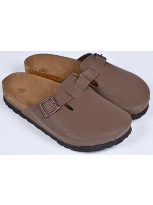 Mantar Tabanlı Kahverengi Boston Birkens Günlük Sabo 59463 Günlük Terlik