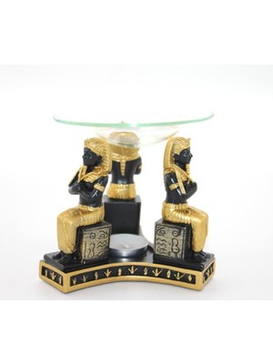 Renkli Polyester Tutankhamun Buhurdanlık, Şık ve Dekoratif Tasarım