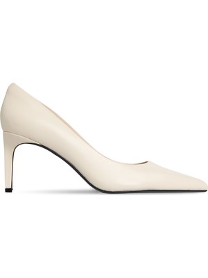 Calvin Klein Deri Ekru Kadın Günlük Ayakkabı HW0HW02561