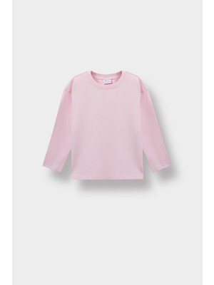 DeFacto Bisiklet Yaka Uzun Kollu Tişört Kız Bebek E8355A525AU