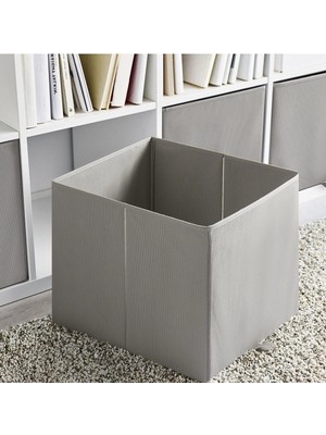Gri Saklama Kutusu 33X38X33 Cm, Dolap Içi Düzenleme Organizeri