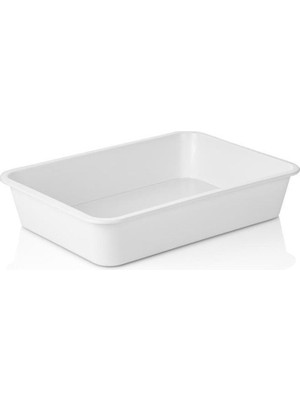 3 No Köşeli Çok Amaçlı Küvet, 7 Litre, Gri Renk, Dayanıklı ve Kullanışlı