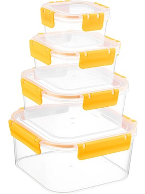 Bkmc Party Kilitli Kare Derin Clara Box Hava Geçirmez Sızdırmaz Saklama Kabı