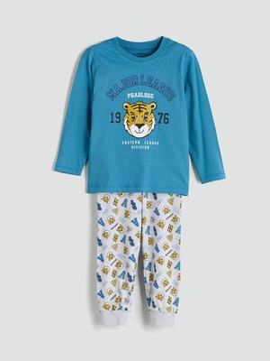 Lcw Kids  Baskılı Penye Erkek Çocuk Pijama Takım  (W5)
