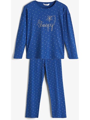 Lcw Dream  Bisiklet Yaka Puantiyeli Kadın Pijama Takımı  (W5)