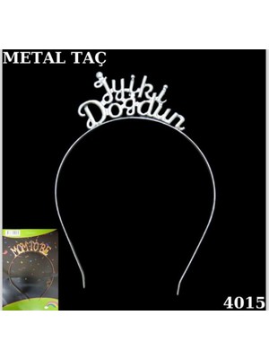 Gümüş Metal Taç Iyi Ki Doğdun