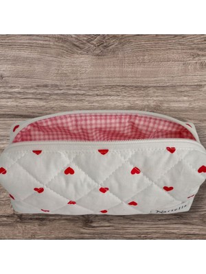 Nartella Kalpli Kapitone Kalemlik – Pembe Astarlı, Okul & Üniversite Için Organizer Çanta