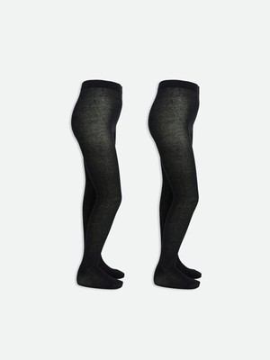 Lcw Kids  Basic Kız Çocuk Külotlu Çorap 2'li  (W5)