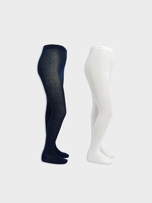 Lcw Kids  Basic Kız Çocuk Külotlu Çorap 2'li  (W5)