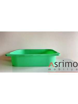 Yeşil Plastik Saklama Sepeti, Depolama Kutusu, Raf Için Uygun