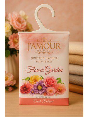 J'Amour Flower Garden (Çiçek Bahçesi) Askılı Dolap ve Çekmece Kokusu Uzun Süre Çiçek Kokusu