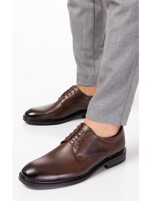 Depderi Deri Klasik 4 Mevsim Erkek Ayakkabı Kauçuk Tabanlı Günlük Kullanım İçin Şık Tasarım