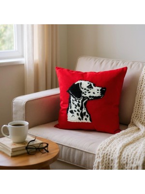 Köpekli Kırlent Kılıfı