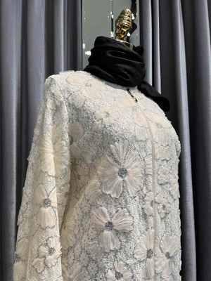 Selinada Güpürlü Giyçık - Ekru - 42