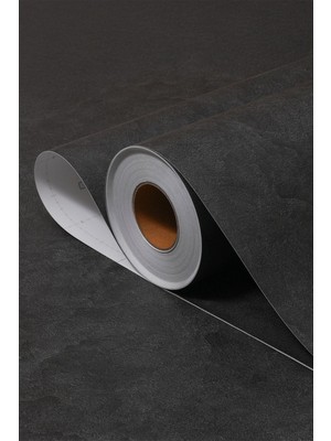 Yapışkanlı Folyo - Doğal Taş Siyah Folyo Kaplama Kağıdı - Mobilya Duvar Kapı - 120CM Genişli - ST676