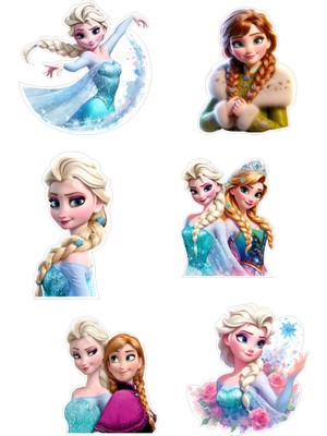 Deniz Parti Frozen Yenilebilir Cupcake ve Pasta Resim Baskı