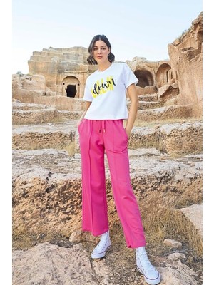 Monamise Kısa Kollu ''calm Down'' Eşofman Takımı