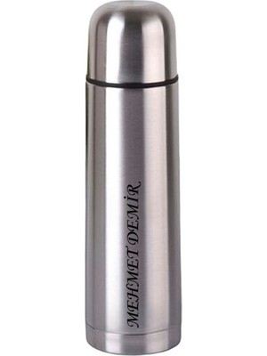 Kişiye Özel 1 Lt Çift Katmanlı Sus 304 Çelik Inox Termos 12 Saat Sıcak Soğuk Tutma
