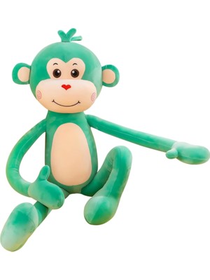 Elifeshop  Kumaş Sevimli Maymun Peluş Oyuncak 75 cm – Ekstra Yumuşak Canlı Renkli Uyku ve Oyun Arkadaşı