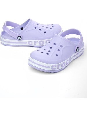 Crocs Bayaband Lila Beyaz Terlik