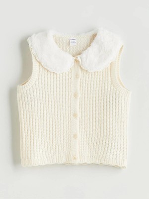 Lcw Kids  Bisiklet Yaka Kız Çocuk Triko Yelek  (W5)