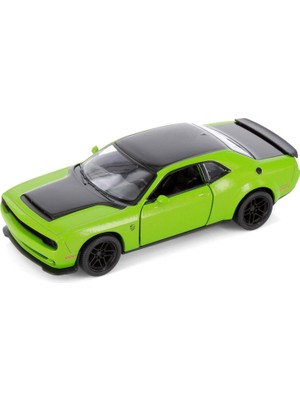 Kinsmart 2023 Dodge Challenger Srt Demon 170 Edition, Black/white - Kinsmart 5461D