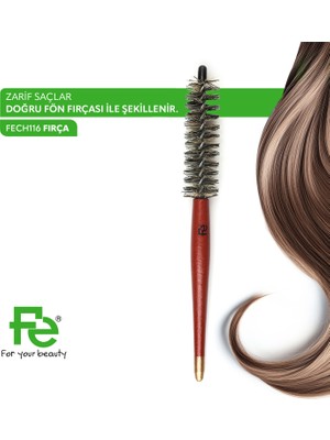Fe In Style Ahşap Fön Fırça 116