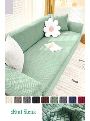 Arzuyumtuğla Desen  Koltuk Örtüsü  Koltuk Kılıfı Lastikli Esnek  Kanepe Örtüsü Çekyat Kılıfı