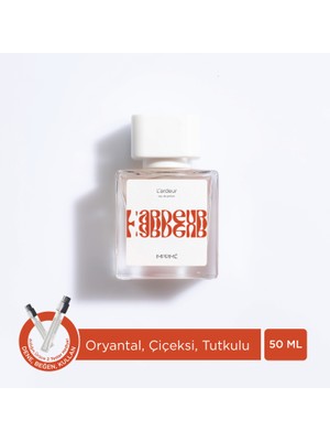 Imprime L'ardeur Edp Unisex Parfüm 50ML | Oryantal, Çiçeksi | Ahududu, Safran, Gül, Manolya, Amber, Vetiver