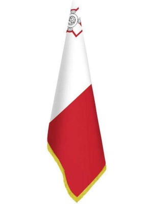 Asilmeydan Malta Bayrağı - Ofis-Makam-Toplantı Odaları - Saçaklı Makam Bayrağı