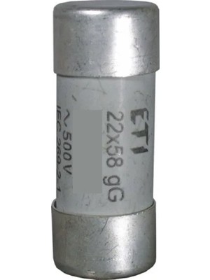 Eti CH22GG-50A ,22X58MM 50A Gg/yavaş Kartuş Sigorta