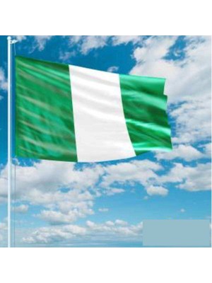 Asilmeydan Nijerya Bayrağı Raşel Kumaş Bayrak 70 x 105 cm