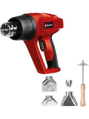 Einhell Sıcak Hava Tabancası TH-HA 2000/1 (2.000 W, 2 sıcaklık kademesi: 350°/550°, aşırı ısınma koruması, 4 başlık ve boya kazıyıcı dahil) - 4520179