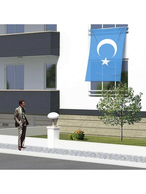 Asilmeydan Doğu Türkistan Bayrağı Raşel Bayrak 150X225 cm