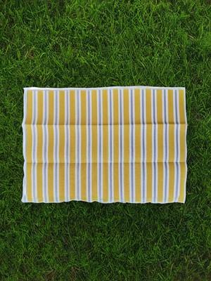 Plastik Katlanır Piknik Plaj Hasırı 120*180 cm Sarı