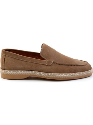 Bej Leather Erkek Espadril E01079709502