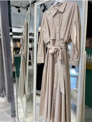 Adn Elbise Paraşüt Kumaş - Bej - 4