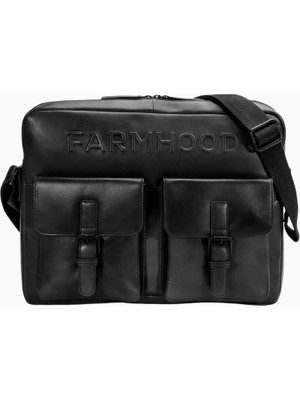 Farmhood Memphis Deri Messenger Evrak Çantası, 38 Cm, Dizüstü Bilgisayar Bölmeli, Lüks