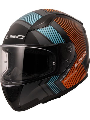 LS2 RAPID 2 EXTRA MAT GRİ-NEON TURUNCU KASK 2XL
