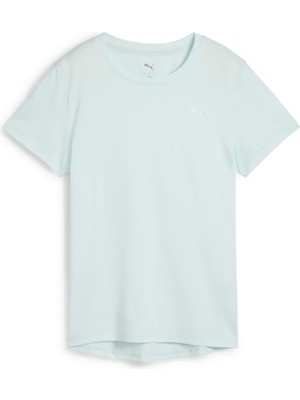 Puma Tad Essential Crew Kadın Mavi Koşu Tişört