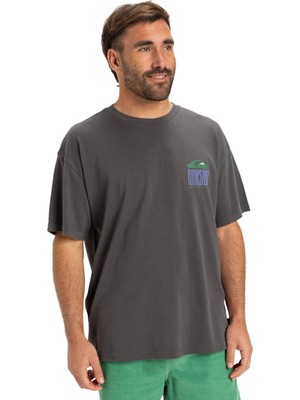 Quiksilver GH QS WORLD FORCE SS Gri Erkek Kısa Kol T-Shirt