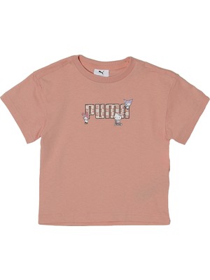Puma X HELLO KITTY & FRIE Pembe Kız Çocuk Kısa Kol T-Shirt
