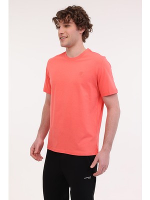 Lumberjack MB CT102 C NK T-SH 5FX CORAL Erkek Kısa Kol T-Shirt