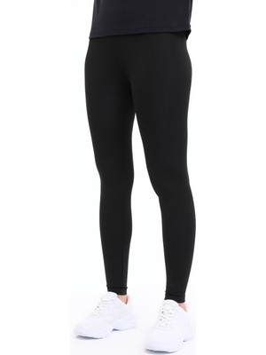 Lumberjack Kadın Tayt Siyah 5FX Örme Kumaş %88 Polyester Fitted Kalıp S Beden