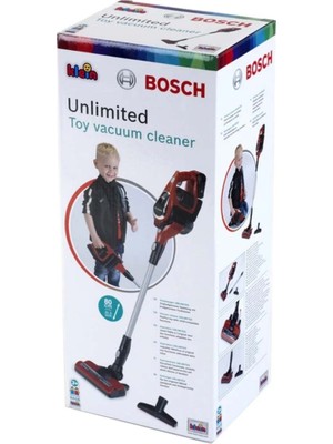 Klein Bosch Oyuncak Sesli Işıklı Kırmızı Elektrik Süpürgesi