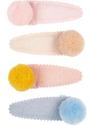 Ponponlu Klipsli Toka - Pastel
