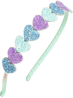 Pırıltılı Kalp Tacı - Samantha Mavi