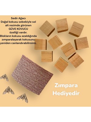 Doğal Güve Kovucu Sedir Ağacı 10 Adet Küp Doğal Naftalin Alternatifi