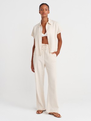 72156 Pijama Pantolon-Ekru